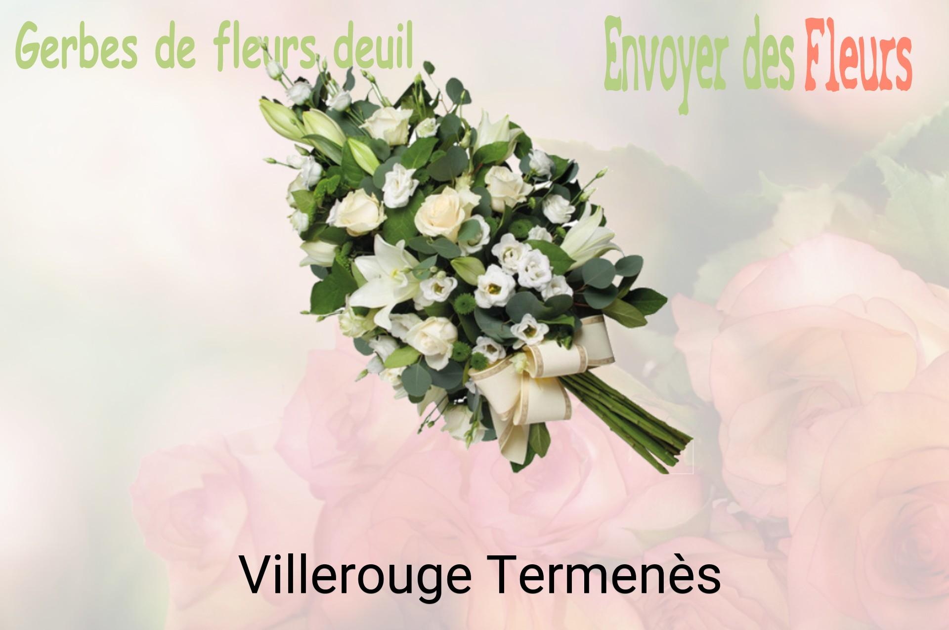 Gerbe de fleurs de deuil livrée à Villerouge-Termenès